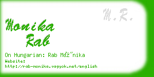 monika rab business card